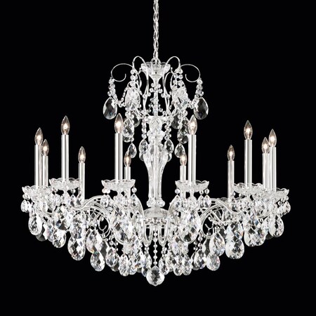Schonbek Sonatina 12 Light 110V Chandelier in Black Pearl with Clear Crystals F ST1849N-49S